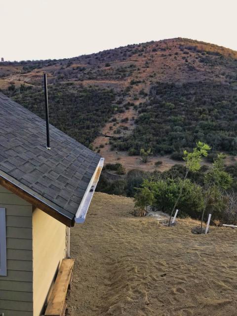 vista al monte desde la casa del arroyo